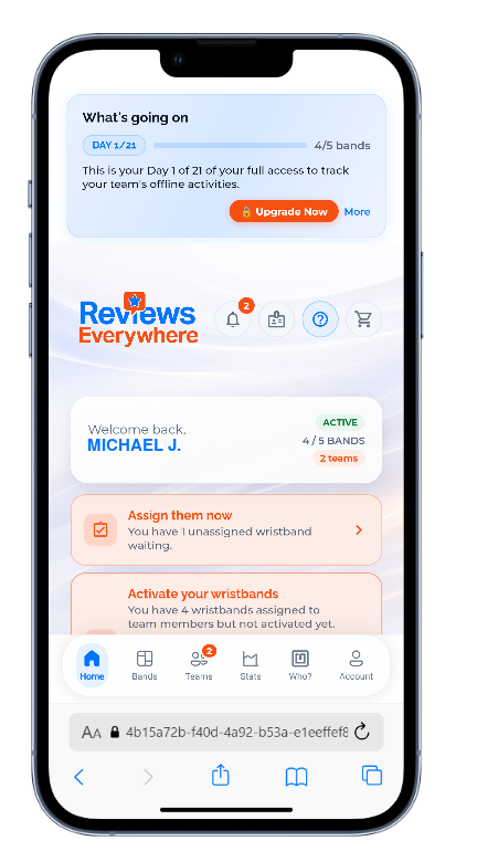 Reviews Everywhere dashboard